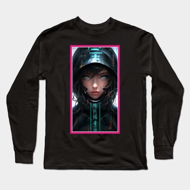 Anime Race Girl | High Quality Anime Artwork | Chibi Manga Anime Art Long Sleeve T-Shirt by AlNoah